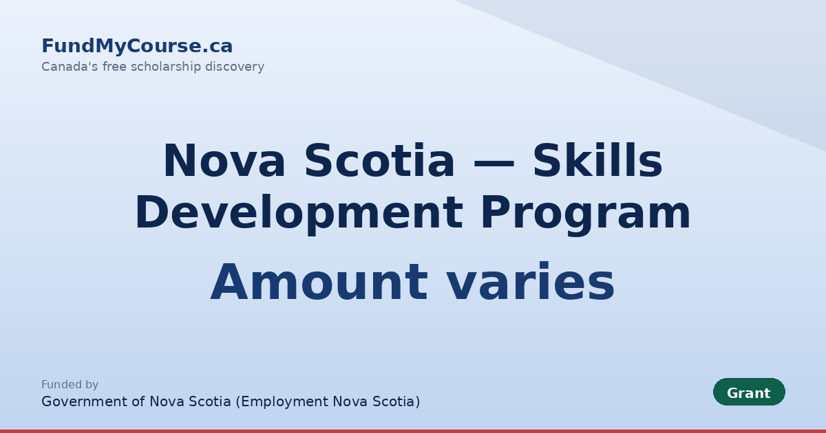 Niova Development Nova Scotia — Skills Development Program | Fund My Course